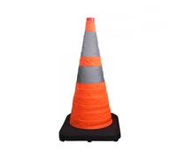 Collapsible Pop-up Traffic Warning Cones with Light and Reflective Collars for Road Parking Driving Practice Safety Cone