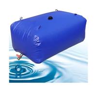 Collapsible Portable Water Tank Soft Water Bag with Valve, 20-1070 Gal Water Bladder Storage Container for RV Truck Bed Fire Prevention(1.4x0.9x0.26m/330L/87gal)