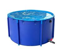 Collapsible PVC Fish Pond - 1.5x0.8m (4.9x2.6ft) Outdoor Water Storage Tank, Above Ground Pool for Koi Breeding, Durable Canvas Design, Portable Garden Wildlife Habitat