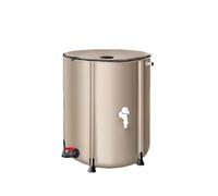 Collapsible Rain Barrel, Rain Water Collection Barrel With Dual Spigots Integrated One-Piece Water Butt With Leak-proof Design For Garden Irrigation Car Washing,160L