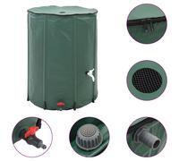Collapsible Rain Water Tank Collecting 750 L Storage with Garden Hose vidaXL