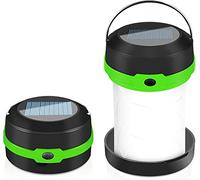 Collapsible Rechargeable Solar Lantern Camping: Collapsible LED Camping Light, Rechargeable Camping Lantern, Portable Solar Camping Light for Backpacking Gear, Power Outage, Hiking, Tent, Outdoor