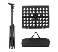 Collapsible Sheet Music Score Tripod Stand Holder Bracket Aluminum Alloy Water-resistant Bag for Violin Piano Guitar Music Stands