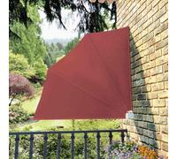 vidaXL Collapsible Balcony Side Awning Terracotta 140x140 cm