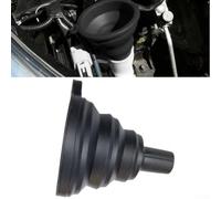 Collapsible Silicone Car Funnel for Oil Fuel Petrol Fluid Change Fill with Heat Resistance -20°C to 220°C and Foldable Design