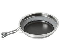 Collapsible Silicone FRYING PAN pop up space saving 24cm BOAT GALLEY campervan