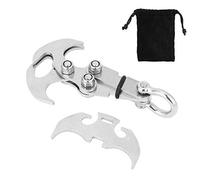 Collapsible Stainless Steel Climbing Hook, Outdoor Survival Carabiner Tool, Climbing Claw Anchor for Camping Hiking Tree Climbing, 8.5 x 4.5cm