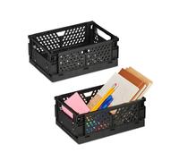Collapsible storage box lightweight collapsible storage basket 3.33 L stackable