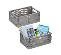 Collapsible storage box lightweight collapsible storage basket 3.33 L stackable