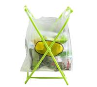Collapsible Trash Bag Holder - Portable Bag Holder Foldable 18 Inch (45cm) Durable Material Space Saving Design | Freestanding Storage Organizer for Kitchen,