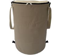 Collapsible Trash Can for Camping with Lid, 24 gal Pop Up Bin, 17.7 x 21.7 in, Foldable Oxford Cloth Waste Container, Space-Saving Design with Dual Reinforced Handles and Secure Zippered Top