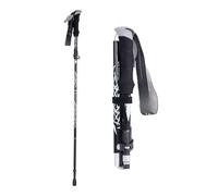 Collapsible Trekking Adjustable Height Flip Lock Aluminum Alloy Walking Stick Portable for Backpacking Camping Hiking