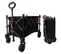 Collapsible Wagon Cart, 150L Heavy Duty Foldable Utility Trolley | with All-Terrain Wheels 440lbs Portable Camping Cart for Garden Shopping,Sturdy Metal Frame Oxford Fabric,festival trolley