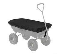 Collapsible Wagon Cover for Outdoor Garden Dump Cart, Constructed with Tear Resistant 420D Nylon Fabric and Waterproof Inner Layer (Black and 4.2D)