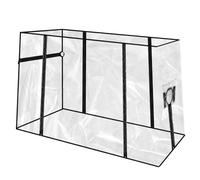 Collapsible Wagon Rain Cover - Clear Foldable Trolley Cover for Camping & Garden Wagons (Trolley Not Included)