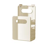 Collapsible Wall Mount Laundry Hamper, Breathable Waterproof PP Storage Basket, Space Saving Hanging Clothes Organizer for Bathroom Dorm BedroomWhite