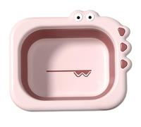 Collapsible Wash Basin Collapsible Baby Bathtub Portable Baby Bottle Wash Basin Cute Cartoon Design Toddler Wash Tub Small Wash Basin for Travel Style 2.
