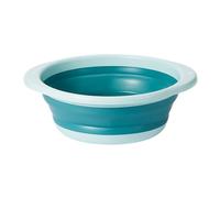 Collapsible Washing Up Bowl, Portable Wash Basin Silicone Plastic Basket Multipurpose Outdoor Travel Basin Camping Sink, Space Saving Folding Washtub (Blue)