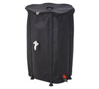 Collapsible Water Butt - Large 250L Rain Water Collector Barrel with Tap, Lid and Hose Pipe Connector for Garden & Outdoors - Black, 250-Litre