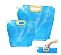 Collapsible Water Container,2 Pack Folding Water Bag,Portable Foldable Water Contanier 5L/10L,Collapsible Drinking Car Water Carrier Container,BPA Free,Water Bag for Outdoor,Hiking,Picnic,Travel,BBQ