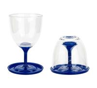 Collapsible Wine Glasses Pack Away 9Cm X 16Cm- 10Oz / 285Ml Blue X 1 Pack Of 2