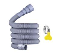 Collapsiblee Caravan Waste Pipe - RV Wastewater Hose Kit | Flexible Drain Pipe with Adjustable Adapter | 360-degree Rotating Discharge Drainage Hose with Clamps for Sink Washing Machine