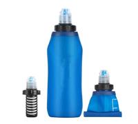 Collapsibles Water Bottle Filter, Foldable Water Filter Bottle, 2000L Portable Outdoor Water Carrier, Waterwell Foldable Squeeze Travel Filter Water Bottle for Travel, Camping & Sports