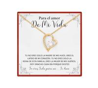 Collar Amor de Mi Vida para Esposa, Regalo de Aniversario y Cumpleaños | Un detalle romántico para esposa, inspirado en el amor de tu vida, ideal para cumpleaños, aniversario y momentos especiales.