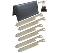 COLLAR AND CUFFS LONDON - Collar Stays for Men - Multi Tool - Metal Shirt Collar Stiffeners Bones Inserts - Titanium - 2.5 Inch, 6cm, 63mm - With Presentation Gift Wallet - 3 Pairs - Silver Colour