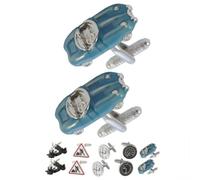 COLLAR AND CUFFS LONDON Cufflinks for Men Car - with Box - Classic Racing Car - Solid Brass Metal - Perfect for Car Lovers - Motor Sport Race Track Speed - Blue Colour - One Pair