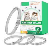 Collar for cats, 4 Packs Adjustable Pheromone Collars, para Gatos, Pack de 4 en Gris, Ajustable y Resistente al Agua para Gatos, Collar Protector Natural.