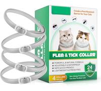 Collar for cats, 4 Packs Adjustable Pheromone Collars, para Gatos, Pack de 4 en Gris, Ajustable y Resistente al Agua para Gatos, Collar Protector Natural.