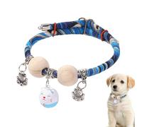 Collar for Pet Cat | Kitten Collar with Cedar Bead | Small Medium Large Animals Neck Decoration All-Day Wear for Living Room Yard Walking Training Holiday Photography