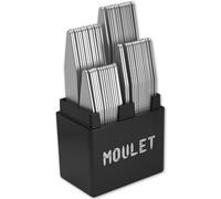 56 Collar Stays for Men's Dress Shirts - Premium Dress Shirt Collar Inserts, 4 Sizes, Silver, Multi