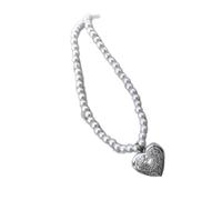 Collarbone Pendant Necklace with Pearl-Look Beads, Silver-Tone Accent for Daily Wear Evening Outings Collar Necklace Fashion Jewelry Neckline Accessory Dress Up Pendant Bead Jewelry Short Pearl