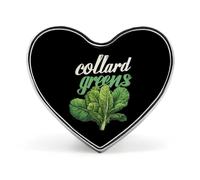 Collard Greens Recipe Plants Vegatables Cute Lapel Pins Heart Brooch Tie Suit Dress Accessories for Men Women Wedding Birthday
