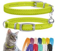 CollarDirect Leather Cat Collar with Bell - Kitten Collar, Small and B