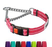 CollarDirect Martingale Dog Collar Dog Choke Collars Stainless Steel Chain Quick Release Buckle - Reflective Collar for Large, Medium, Small Dogs