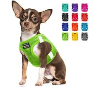 CollarDirect Step-in Reflective Dog Harness - Any Weather Air Mesh for Small and Medium Dogs Easy to Put On and Off (Size S, Lime Green)