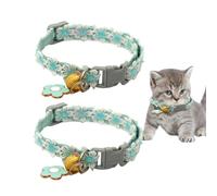 Collare Per Gatti Breakaway - 2-Pieces Fibbia Di Sgancio Di Sicurezza Collare Per Gatto | Regolabile Collari Per Gattini Riflettente Con | Forniture Per Animali Domestici Regolabili Per Passeggiate A