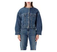 Collarless Crop Sherpa - female - Levi's - Denim Jackets - Blue - M - Jackets M
