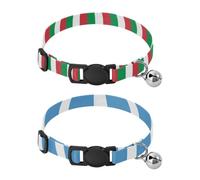 Collars for Small Dogs 5-15Lbs Adjustable Dog Collar for Puppy Girl Boy 2 Packs Italy Flag Argentina Flag