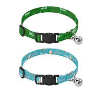 Collars for Small Dogs 5-15Lbs Quick Release Buckle Dog Collar for Girls and Boys Set of 2 Christmas Pattern Dessert Yum Pattern