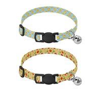 Collars for Small Dogs Release Buckle Dog Collar for Dogs Girl and Boy 2 Pack Yellow Duck Heart Red Orchard Pome Pear Fruit Kitchen