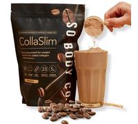 CollaSlim, Meal Replacement Shake with Added Collagen, Vitamins and Minerals, Balanced Meal, Healthy Shake for Weight Management, Diet Shake, Coffee Flavour