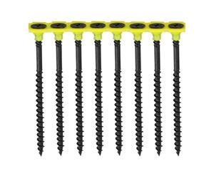 Collated Coarse Threaded Drywall Screws (Black) - Size: 3.5 x 38mm - 00038COLDYS Pack of: 1000