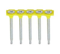 Collated Drywall Metal Plasterboard Screws - PH - Bugle - Fine Thread Timco Silver One Size