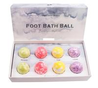 COLLBATH 1 Box Foot Care Soak Ball Foot Soak Ball with Ginger Wormwood Lavender and Saffron Extract Melts Quickly Safe for Elders and Relaxation Random Color Random Style