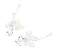 COLLBATH 1 Pair Sparkling Teardrop Clip Earrings for Non Pierced Ears Elegant Wedding Bridal Jewelry with Dazzling Crystal Pendants for Brides Bridesmaids Special Occasions