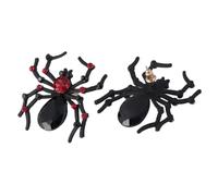 COLLBATH 1 Pair Stylish Spider Design Earrings for Women Crystal Encrusted Hoops and Studs Halloween Accessories Lightweight Gothic Jewelry for Parties and Costumes